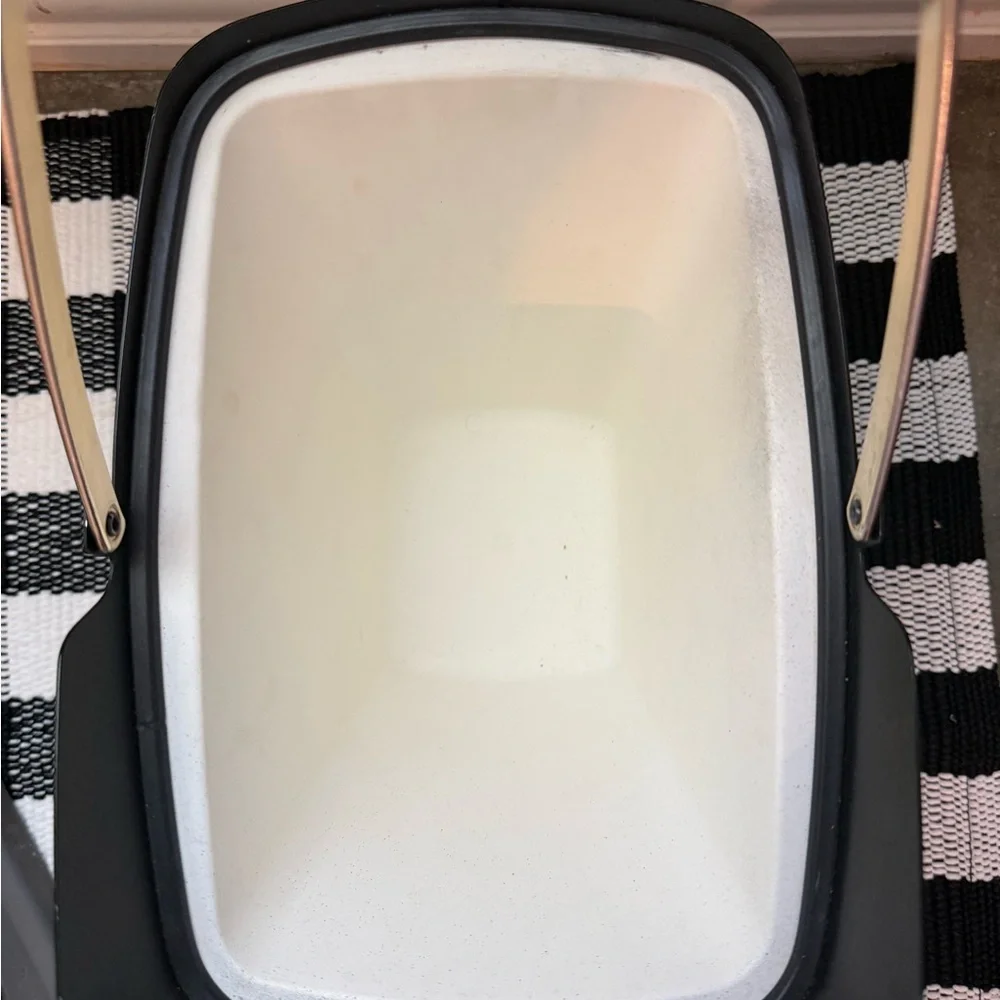 MCM Mid-Century West Bend Black and Gold Beverage Ice Bucket with Handle